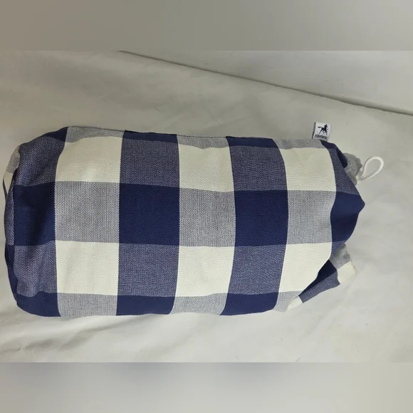 Hastens Size M Navy and White Down Boots /Bootie Slippers